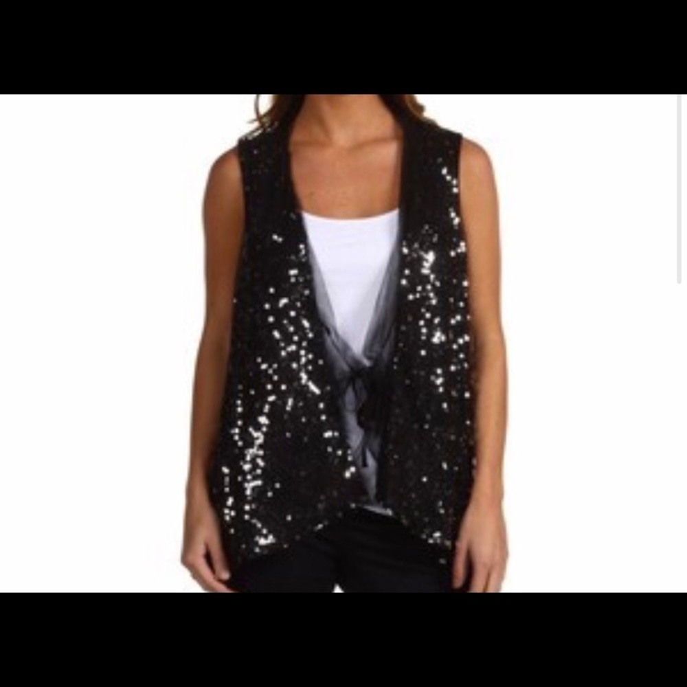 Elie Tahari Eleanor sequin vest